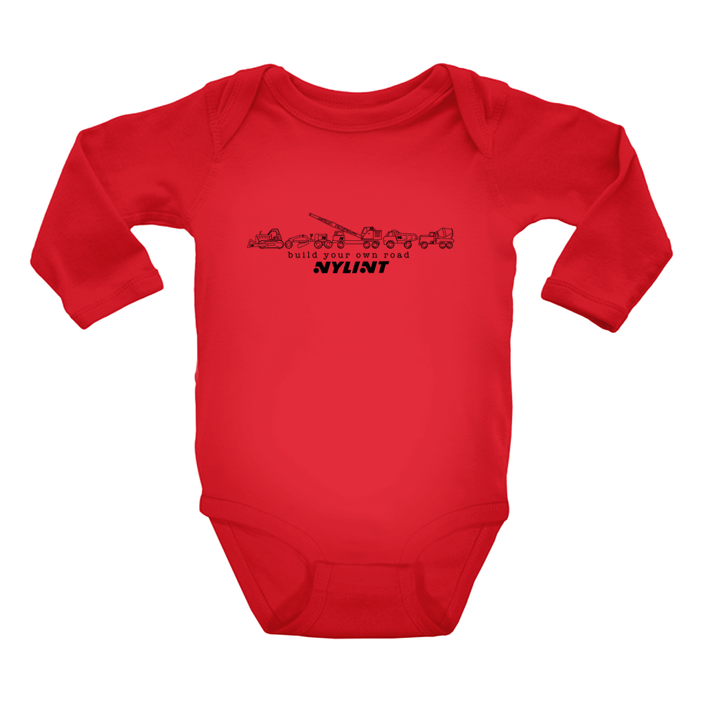 Build Your Own Road Long Sleeve Onesies