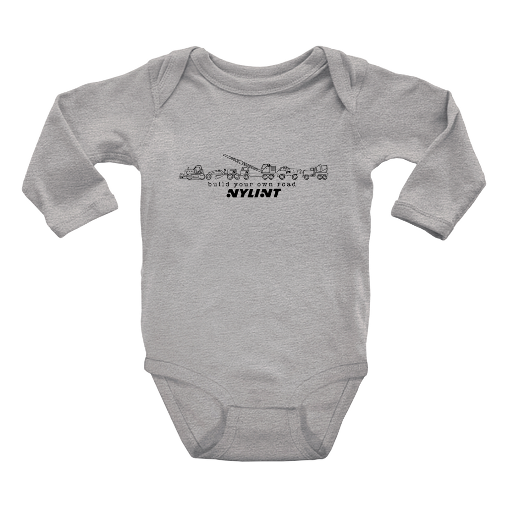 Build Your Own Road Long Sleeve Onesies